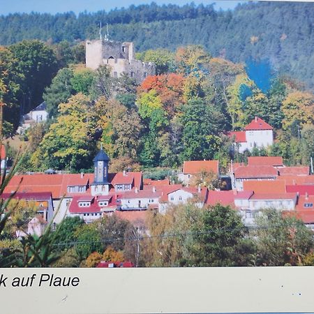 Ferienwohnung Burgblick Plaue  エクステリア 写真